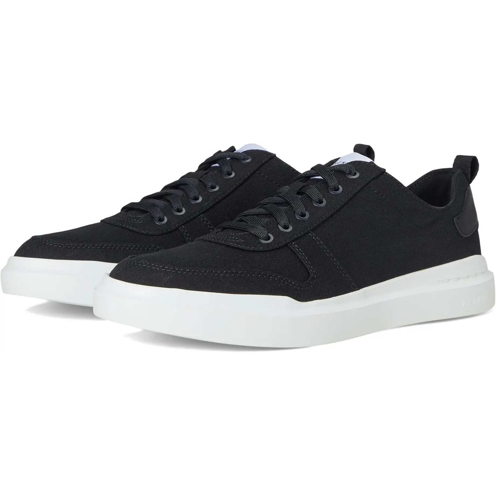 Cole Haan GrandPro Rally Canvas Court Sneaker Black White Mens 10 C31754